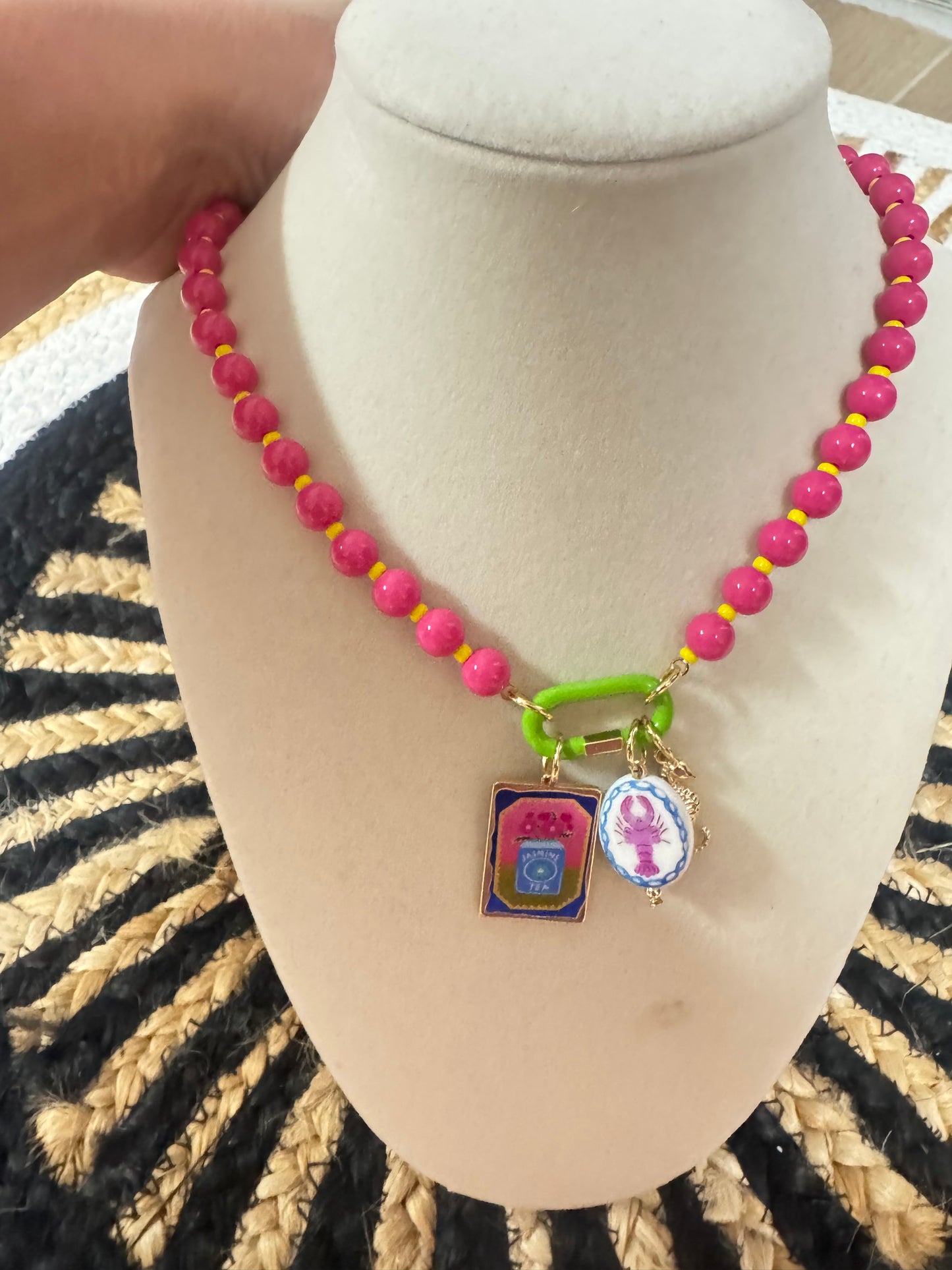 Pink Summer Charm Necklace