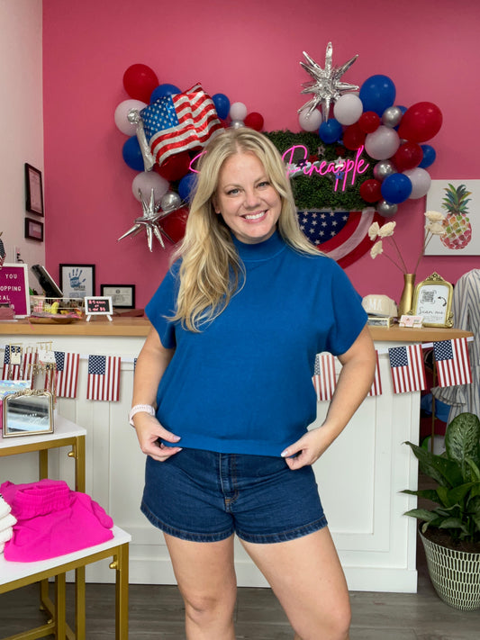 The Kennedy Tee – Cobalt