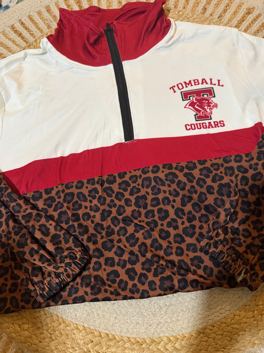Leopard Tomball Cougars Traditional Logo Jacket