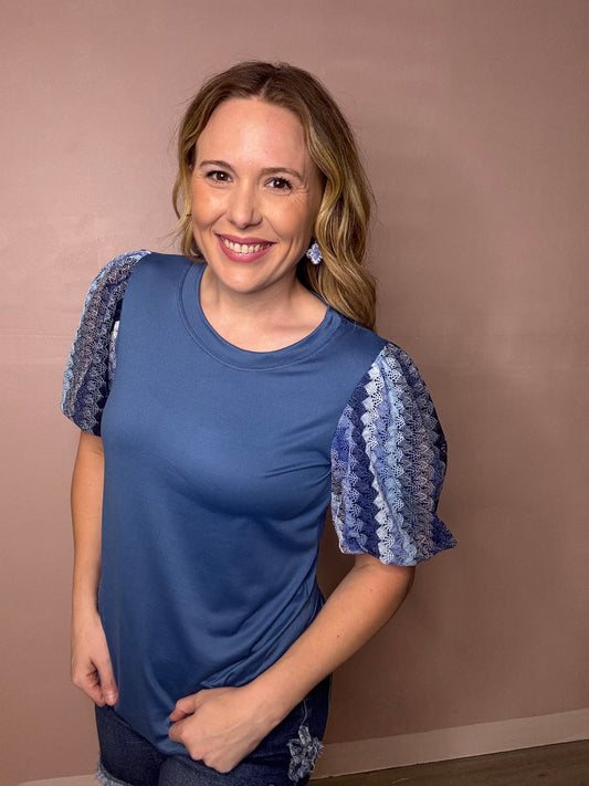 Blue Boutique Blouse | Classic Summer Top