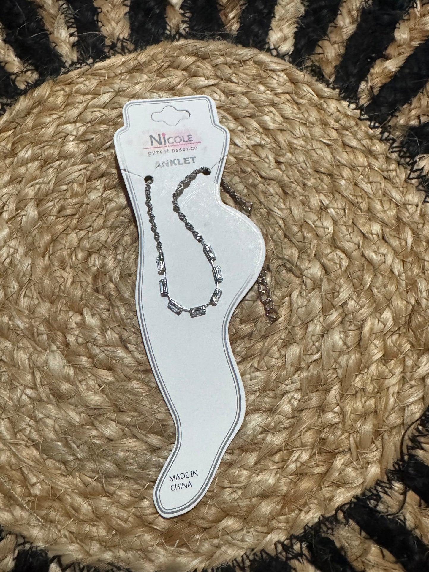 Gold & Silver Adjustable Anklet for Women