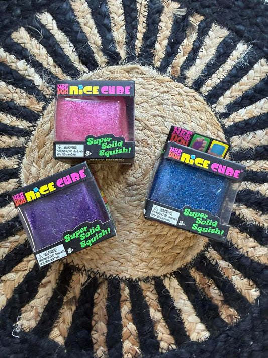 Glitter Slow Rise Sensory Squishy Cube Toy