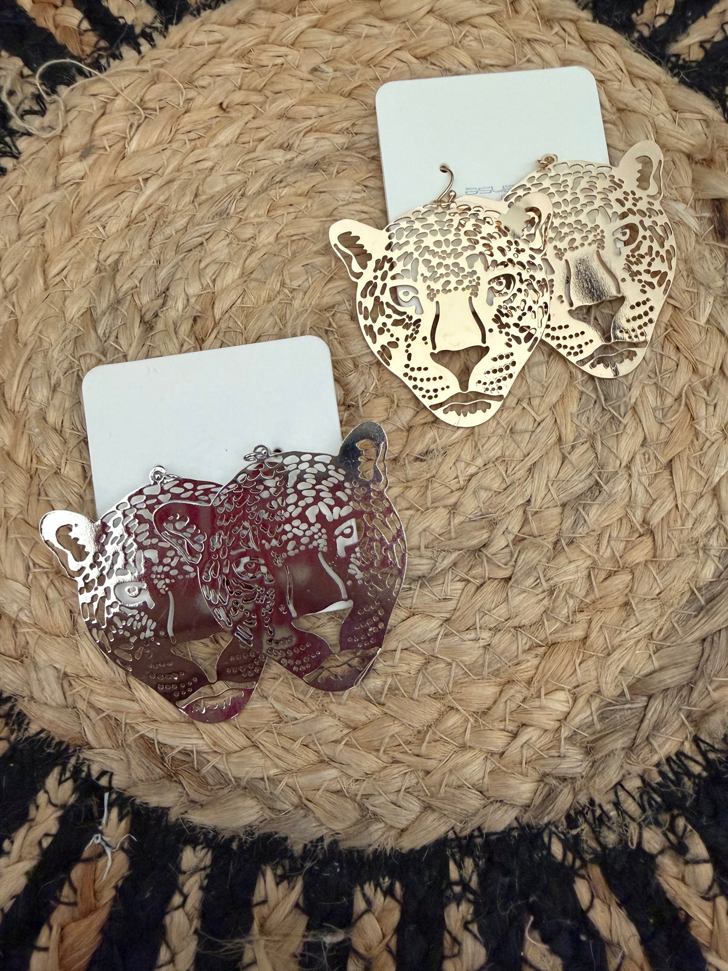 Leopard Head Statement Earrings