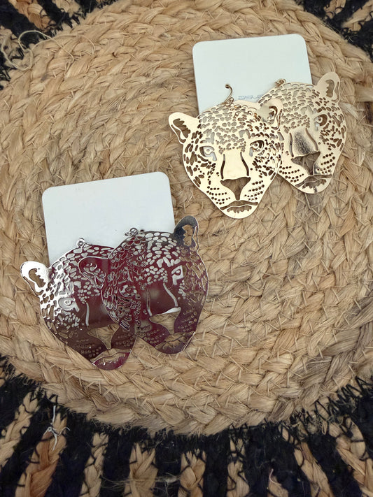Leopard Head Statement Earrings