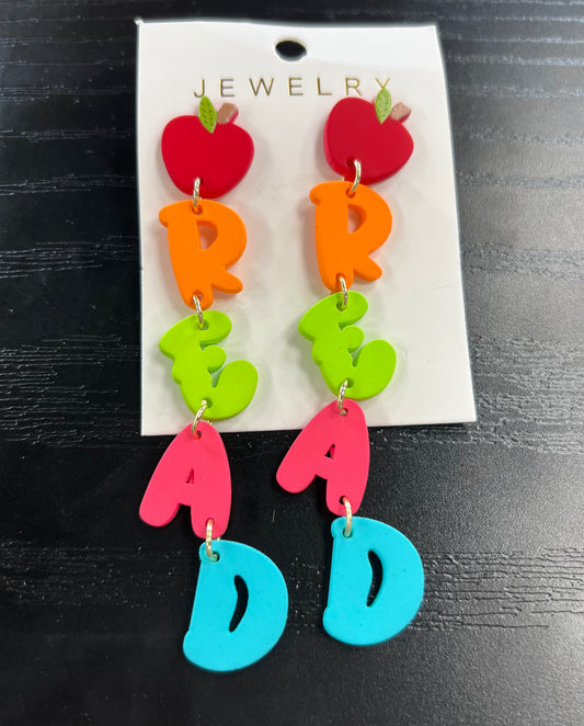 READ earrings
