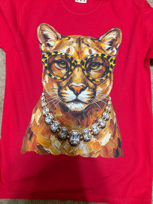 Tomball Cougars Glam Cougar Graphic Tee