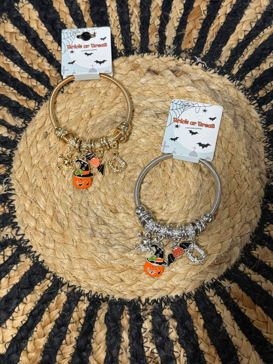 Halloween Multi-Charm Bangle Bracelet