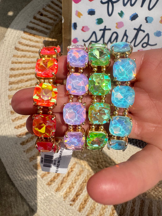 Statement Crystal Stretch Bracelet