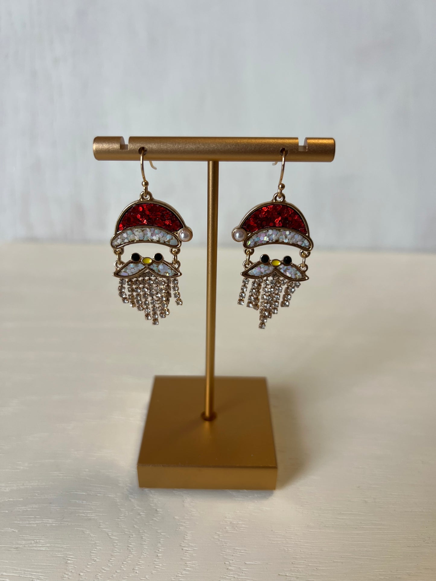 Sparkling Santa Fringe Earrings