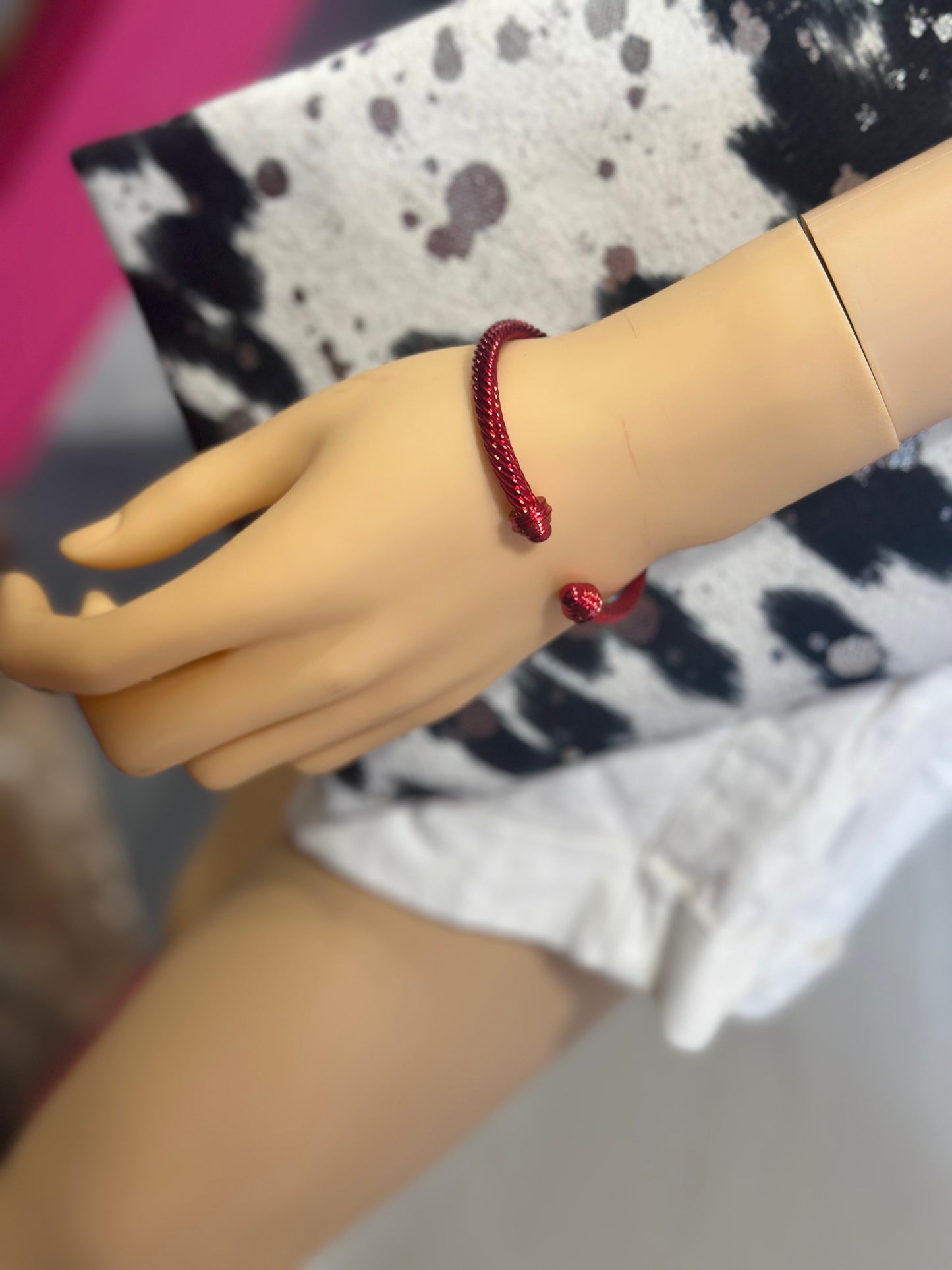 Red Corded Bangle