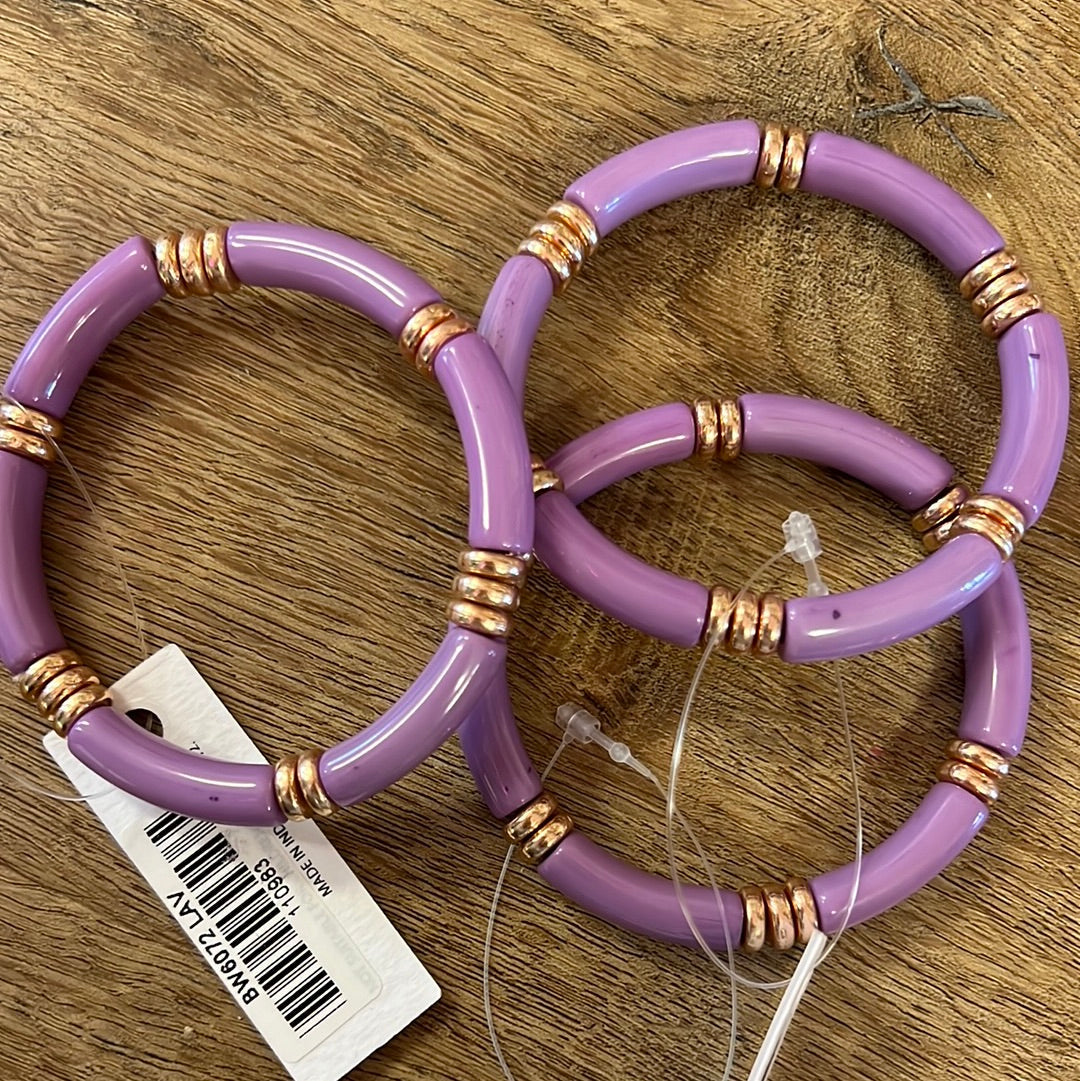 Purple/Gold Bracelets