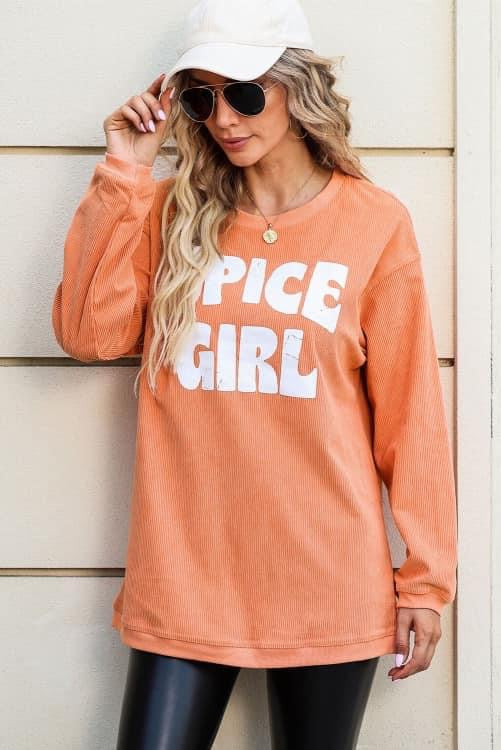 Spice Girl Ribbed Crewneck