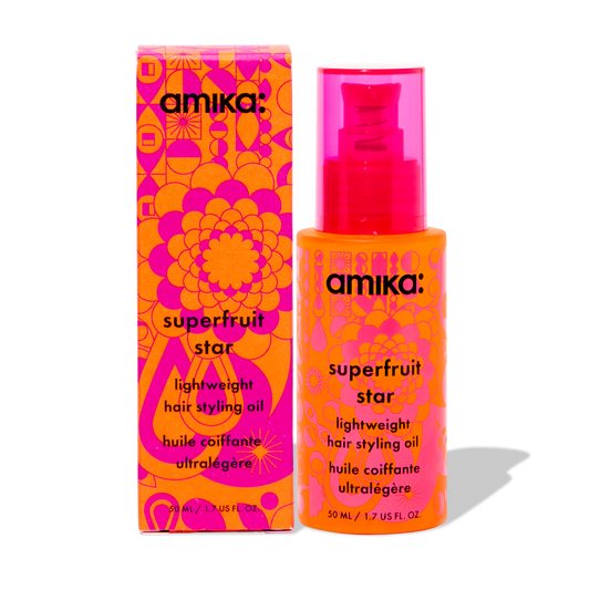 Amika Superfruit Star Lightweight Hair Styling + Heat Defense Oil